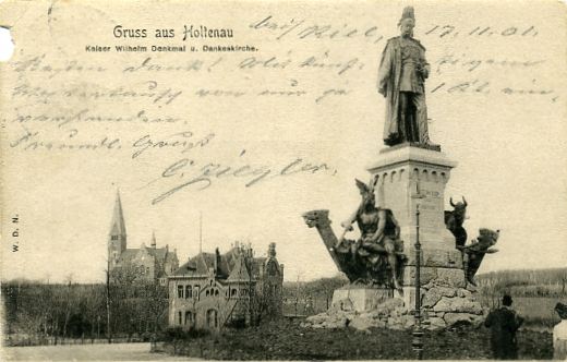 Kiel-Holtenau,
                              Bismarckdenkmal 1901