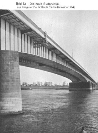 Bild 82: Düsseldorf, Südbrücke in den
                        1960er Jahren