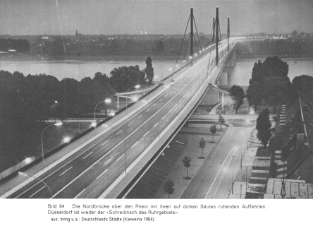 Bild 84: Düsseldorf, Nordbrücke in den
                        1960er Jahren