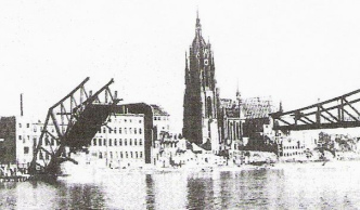 Der
                      Eiserne Steg ist gebrochen, 1945 ca.