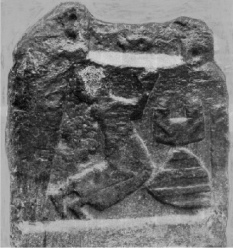 Der alte Schauteufelskreuz-Stein, es ist
                        nur noch das Bruchstück vorhanden