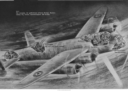 Bild 151: Britischer Bomber Lancaster,
                      Schema