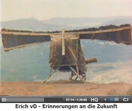 Flugzeug aus Stroh
                          und Bambus, Sicht von vorn, Bau der
                          Ureinwohner auf einer Sdseeinsel in den
                          1940er Jahren