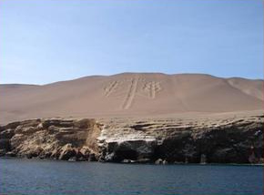 Geoglyph Kandelaber von Paracas / Pisco