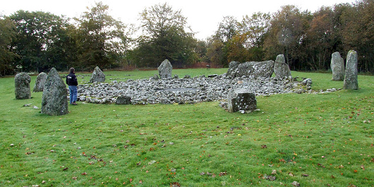 Crculo
                      de piedras de Loanhead of Daviot, Escocia