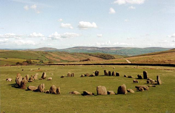 Crculo de piedras en Swinside,
              Inglaterra