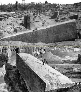 Baalbek, piedras
                            gigantes