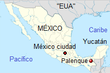 Mxico con Palenque,
                      mapa