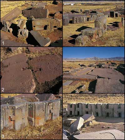 Puma Punku (Puma Puncu), bloques
                precisos en serie