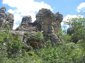 La formacin de
                                      piedras "hueco del sol"