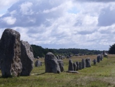 Hileras de
                          menhires, Carnac