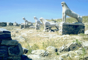 Delos, estatuas