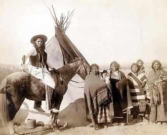 Grupo de indígenas de Sioux de
                        Lacota