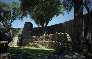 Castillo Sirio de Zimbabue, muro interno