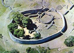 castillo Sirio
                            de Zimbabue, vista aérea 02