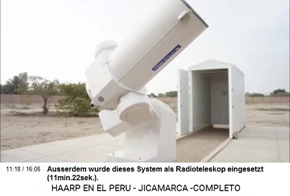 Ausserdem wurde dieses System als
                          Radioteleskop eingesetzt (11min.22sek.).