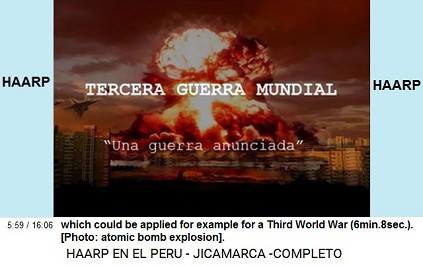 which could be applied for example for a
                          Third World War (6min.8sec.). [Photo: atomic
                          bomb explosion].