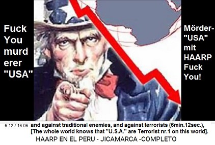 and against traditional enemies, and
                          against terrorists (6min.12sec.), [The whole
                          world knows that "U.S.A." are
                          Terrorist nr.1 on this world].