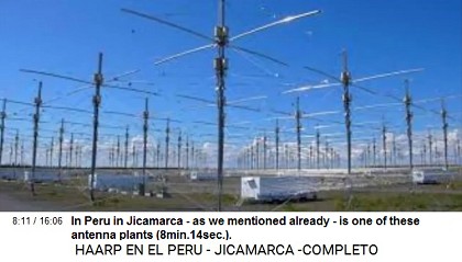 In Peru in Jicamarca - as we mentioned
                          already - is one of these antenna plants
                          (8min.14sec.).