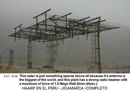 This radar is just something special
                          above all because it's antenna is the biggest
                          of the world, and this plant has a strong
                          radio beamer with a maximum of force of 1.5
                          Mega Watt (9min.46sec.).