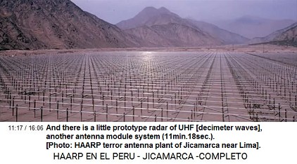 And there is a little prototype radar of
                          UHF [decimeter waves], another antenna module
                          system (11min.18sec.).