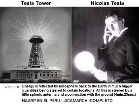 Inventor Nicolas Tesla and his Tesla
                          Tower of 1901