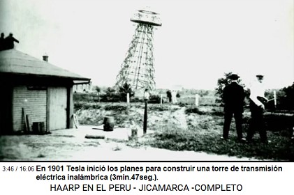 En 1901 Tesla inici los planes para
                          construir una torre de transmisin elctrica
                          inalmbrica (3min.47seg.).