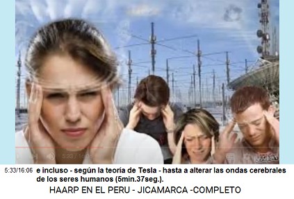 e incluso - segn la teora de Tesla -
                          hasta alterar las ondas cerebrales de los
                          seres humanos (5min.37seg.).