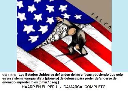 Los Estados Unidos se defienden de las
                          crticas aduciendo que solo es un sistema
                          vanguardista [pionero] de defensa para poder
                          defenderse del enemigo impredecibles
                          (6min.10seg.)