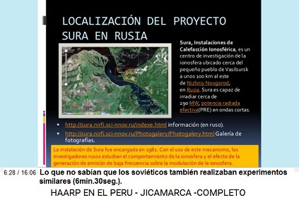 Lo que no saban que los soviticos
                          tambin realizaban experimentos similares
                          (6min.30seg.).