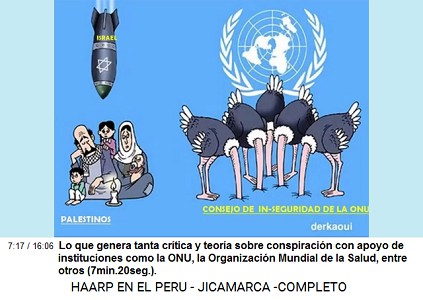 Lo que genera tanta crtica y teora
                          sobre conspiracin con apoyo de instituciones
                          como la ONU, la Organizacin Mundial de la
                          Salud, entre otros (7min.20seg.).