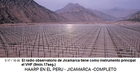 El radio observatorio de Jicamarca
                                tiene como instrumento principal el VHF
                                (9min.17seg.)