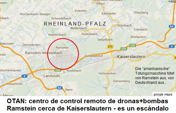 Mapa 02: La decisiva base de la
                                OTAN en Ramstein cerca de Kaiserslautern
                                en Alemania