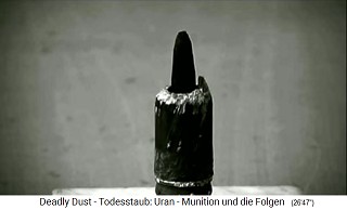 Der
                            berrest einer NATO-Atomrakete
                            (verniedlichend "Uranmunition"
                            genannt), die Dr. Gnther aus dem Irak ber
                            Diplomatenpost herbringen liess