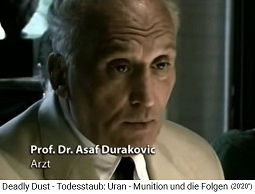 Dr. Durakovic
                            analysierte bei Golfkriegsveteranen die
                            Folgen der NATO-Atomraketen
                            ("Uranmunition") 12 Jahre lang