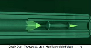 Schema 1: Die
                                NATO-Atomrakete
                                ("Uranmunition") wird
                                abgeschossen