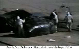 After the
                            Iraq war, the uranium tanks are packed and
                            NATO personnel is walking around in
                            protective suits 2