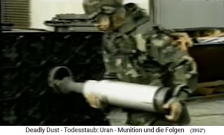 A NATO soldier plays with a NATO
                                nuclear missile (uranium rocket,
                                "uranium ammunition") 01