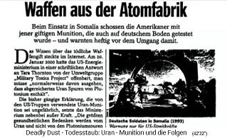 Article: Weapons from
                                the nuclear factory (original German:
                                Waffen aus der Atomfabrik)