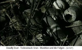 Remains of
                NATO nuclear missiles ("uranium ammunition")
                in Serbia - close-up