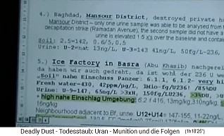 Der Untersuchungsbericht von
                Dr. Gerdes ber das Schmutzwasser der radioaktiven Ruine
                "Eisfabrik"