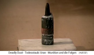 Eine berrest einer NATO-Atomrakete
                              aus dem Irak, die verniedlichend
                              "Uranmunition" genannt wird