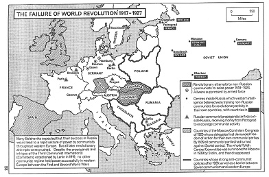 Sowjetunion SU 1917-1927: Die gescheiterte
                  Weltrevolution, Karte