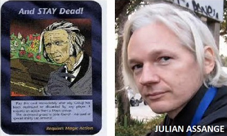 3. Spielkarte "And STAY
                                  Dead" ist Julien Assange