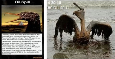 7. Spielkarte "lpest"
                                  ("Oil Spill") und die
                                  BP-lkatastrophe von 2010 im Golf von
                                  Mexiko