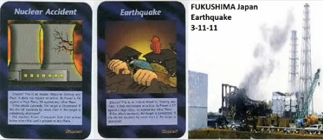 8. Spielkarten "Erdbeben"
                                und "Atomkatastrophe" - und in
                                Fukushima 2011 war es dann so weit