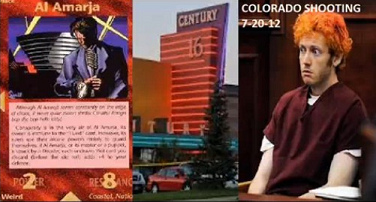 28. Card "Al
                                  Amarja" and Colorado shooting
                                  (spree killing) in Colorado on July 7,
                                  2012