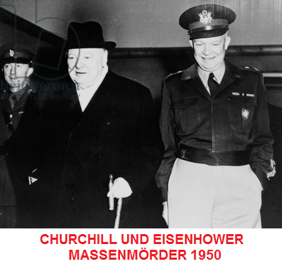 Zwei Massenmrder, Churchill
                und Eisenhower 1950