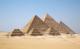 Pyramids
                        of Gizeh in Egypt