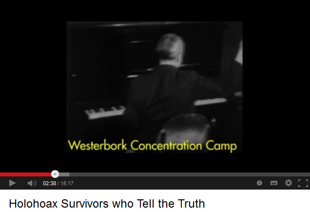 Shoa Foundation, video showing
                a piano concerto in the cc Westerbork